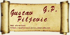 Gustav Piljević vizit kartica